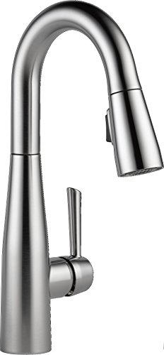 Product Cover Delta Essa Single-Handle Pull-Down Bar-Prep Faucet with Magnetic Docking Spray Head, Arctic Stainless 9913-AR-DST