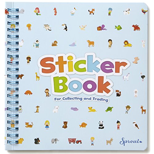 Product Cover Sticker Farm Original Series Travel-Size (7.5 x 7 in) Reusable Sticker Album for Collecting Stickers, Small Activity Album with 30 Puffy Stickers to Start Collection