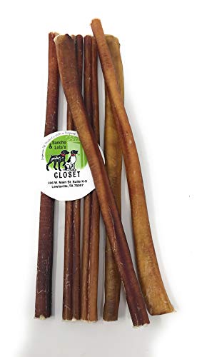 Product Cover Sancho & Lola's 12-inch Standard Bully Sticks for Dogs - (5-6 Count) Grass-fed Free-Range Grain-Free High-Protein Pizzle Dog Chews