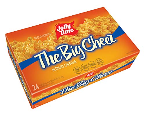 Product Cover Jolly Time The Big Cheez Gourmet Cheddar Cheese Microwave Popcorn, Bulk 24Count Box