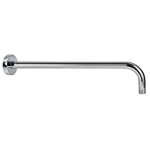 Product Cover Purelux Extra Long Stainless Steel 16 Inch Replacement Shower Arm with Flange, Chrome finish,