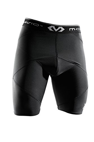 Product Cover McDavid Super Cross Compression Short with Hip Spica, Black, Large