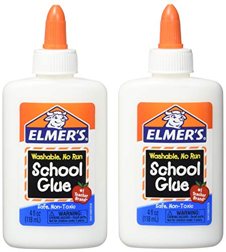 Product Cover Elmers Washable No-Run School Glue, 4 oz, 1 Bottle (E304) - Pack of 2