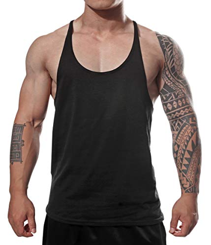 Product Cover Manstore Men's Gym Stringer Tank Top Bodybuilding Athletic Workout Muscle Fitness Vest