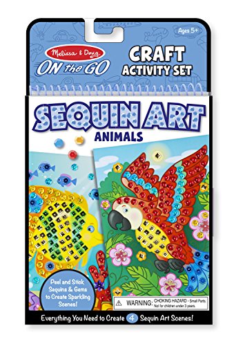Product Cover Melissa & Doug On-The-Go Crafts Animals Sequin Art