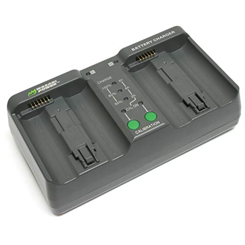Product Cover Wasabi Power Dual Battery Charger for Nikon EN-EL18, EN-EL18a, EN-EL18b, EN-EL18c, MH-26, MH-26aAK (with Adapter for Canon LP-E4, LP-E4N, LP-E19)