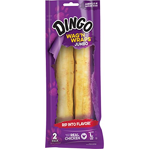 Product Cover Dingo Wag'n Wraps Jumbo, Chicken, 2 Count (Pack of 1)