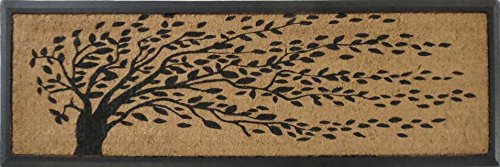 Product Cover A1 Home Collections First Impressions Hand-Crafted Rubber Coir Tree Double Door Mat, 16