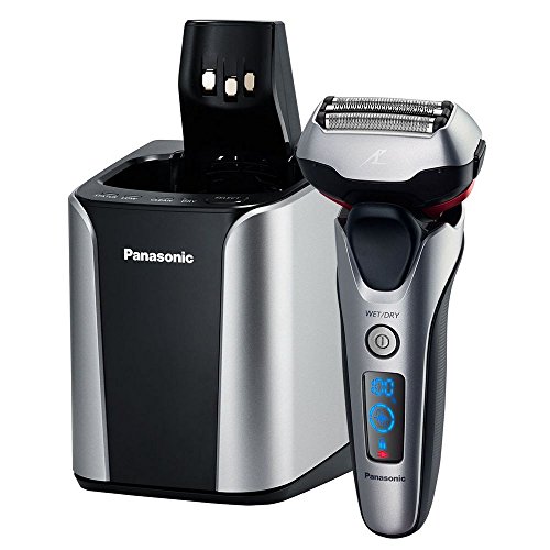 Product Cover Panasonic ES-LT7N-S Arc 3-Blade Electric Shaver System with Premium Automatic Clean and Charge Station, Active Shave Sensor Technology, Wet or Dry Operation