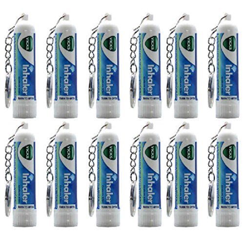 Product Cover 12 x Vicks Inhaler Nasal Vapor Breather Tubes -0.5ML Tubes-12 - Pack of 12