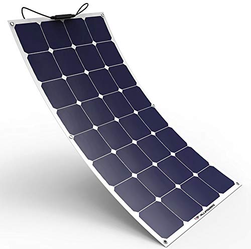 Product Cover ALLPOWERS Solar Panel 100W 18V 12V Bendable Flexible Solar Charger SunPower Solar Module with MC4 for RV, Boat, Cabin, Tent, Car, Trailer, 12v Battery or Any Other Irregular Surface