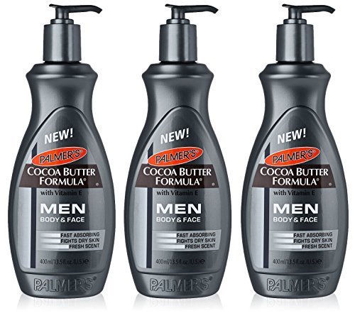 Product Cover 3x Palmers Cocoa Butter Formula Lotion Body & Face MEN Dry Skin 400mlPUMP by Palmers