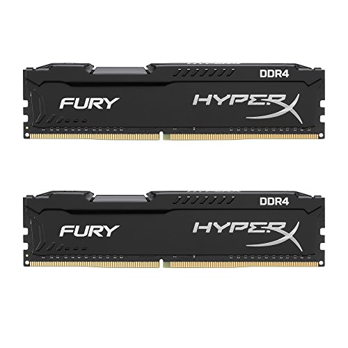 Product Cover Kingston HyperX Fury 8GB (2 x 4GB) DDR4 2400MHz DRAM (Desktop Memory) CL15 1.2V DIMM (288-pin) HX424C15FBK2/8