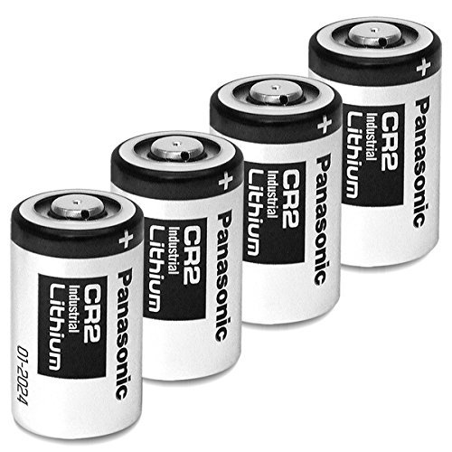 Product Cover Panasonic CR2 Lithium Battery, Photo Lithium,3V Batteries for Mini 25/ Mini 50 /Mini 50S/ Mini 55 Pivi MP-100 & SP-1- Silver (Pack of 4)