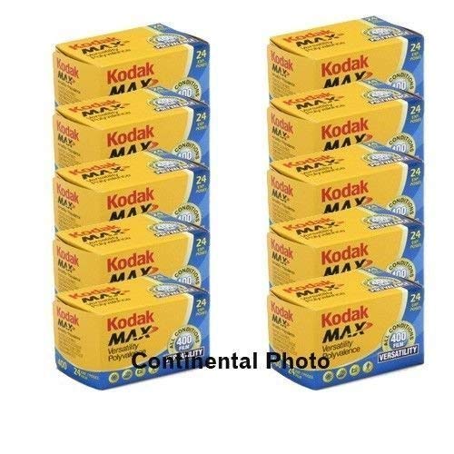 Product Cover Kodak 10 Rolls GC 135-24 Max 400 Color Print 35mm Film ISO 400 (Pack of 10)