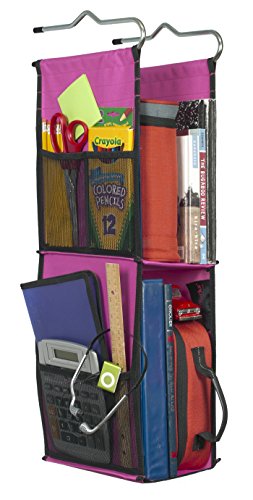 Product Cover LockerWorks 2 Shelf Adjustable Hanging Organizer, Sturdy & Compact, 23-25