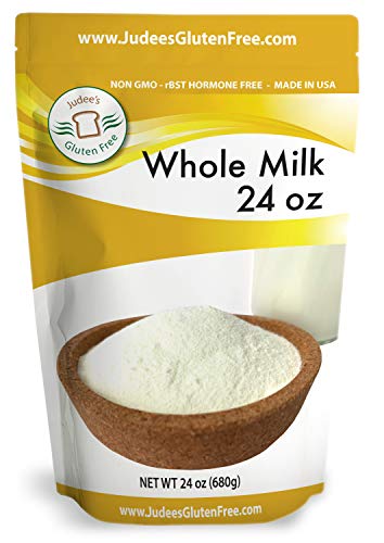 Product Cover Judee's Whole Milk Powder (24 Oz/1.5lb/680 grams): Non-GMO, Hormone-Free and Produced in USA