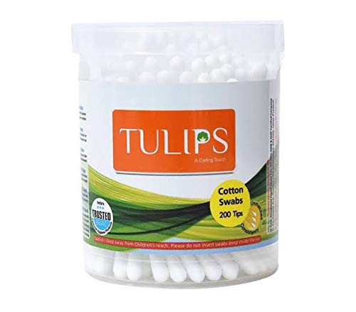 Product Cover 2 X Tulips Cotton Buds Swabs 100 Stems 200 Tips