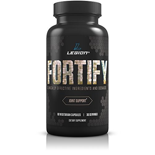 Product Cover Legion Fortify Joint Pain Supplement - Best Natural Remedy for Anti Inflammation and Improving Joint Mobility. Reduces Stiffness in Jaw, Facet, SI, Hands, Finger, Toe, Hip, Knee & Back. 30 Servings