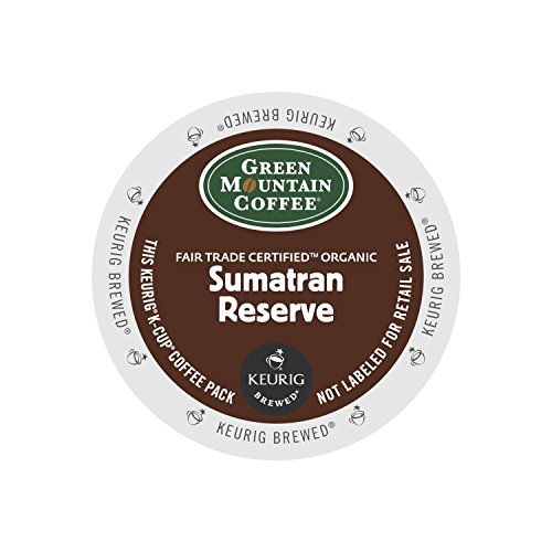 Product Cover Green Mountain Coffee, Sumatra Reserve, Single-Serve Keurig K-Cup Pods, Dark Roast Coffee, 72 Count (3 Boxes of 24 Pods)