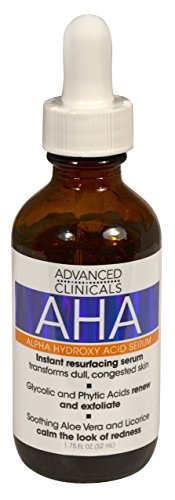 Product Cover Advanced Clinicals AHA Alpha Hydroxy Acid Instant Resurfacing and Hydrating Serum 1.75 Fl Oz. (1.75oz)