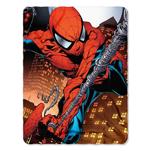 Product Cover Marvel Web Swing Fleece Throw Blanket Spider-Man, 45