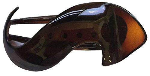 Product Cover Parcelona France Crochet Celluloid Tortoise Shell Side Slide In Hair Claw Yoga Clip for Fine Hair (Shell Brown)