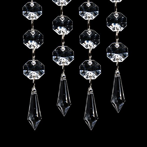 Product Cover XCSOURCE 30PCS Acrylic Crystal Clear Garland Hanging Bead Curtain Wedding Club Party Decoration WV220