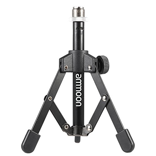 Product Cover ammoon MS-12 Mini Foldable Desktop Tabletop Tripod Microphone Mic Stand Holder