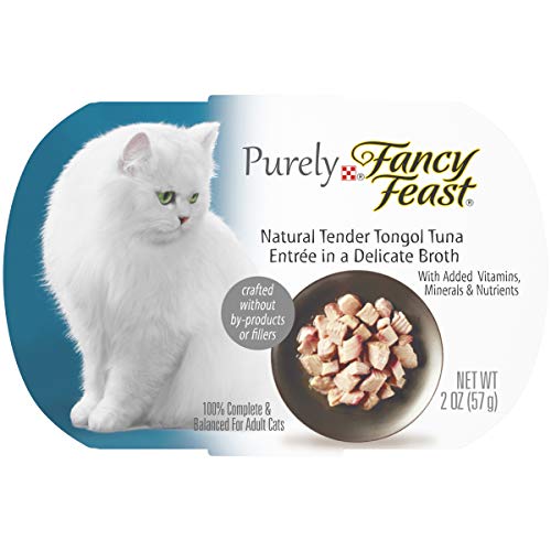 Product Cover Purina Fancy Feast Natural Wet Cat Food, Purely Natural Tender Tongol Tuna Entree - (10) 2 oz. Trays
