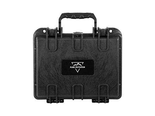 Product Cover Monoprice Weatherproof/Shockproof Hard Case - Black IP67 Level dust and Water Protection up to 1 Meter Depth with Customizable Foam, 10