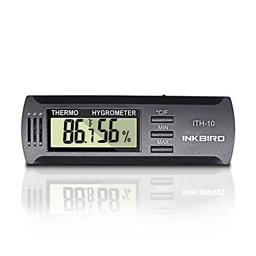 Product Cover Inkbird ITH-10 Digital Thermometer and Hygrometer Temperature Humidity Monitor Humidor Guitar Ukulele Cigar Box Cigarette Mason Jar