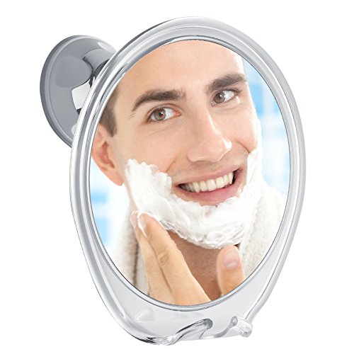 Product Cover Fogless Shower Mirror 3X Magnifying, with Razor Hook for Anti Fog Shaving, 360 Degree Rotating for Easy Mirrors Viewing, Super Strong Power Lock Suction Cup, Enhance Your Shave Experience Now!