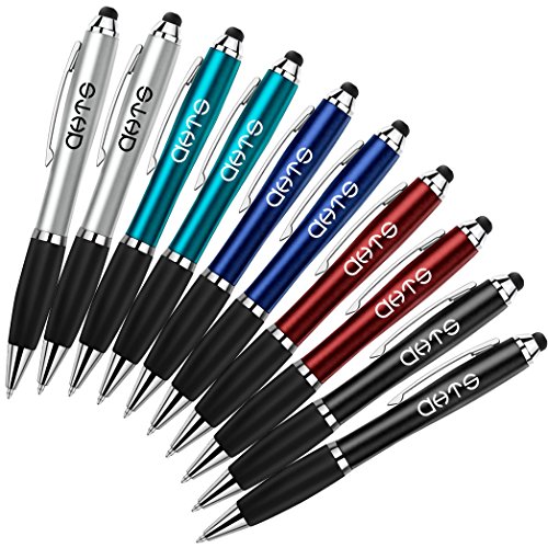 Product Cover Stylus, DHTS™ Pack of 10 Fashionable 2 in 1 Sensitive Stylus Pen and Ballpoint Pen for iPhone 6, iPhone 6 Plus, iPad Mini, iPad Air, Galaxy,iphone 6s,iphone 6s Plus,