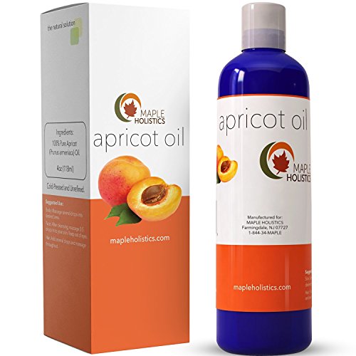 Product Cover Apricot Kernel Seed Oil for Skin Hair Growth & Face - Pure Cold Pressed Carrier Oil for Massages & Aromatherapy - Beauty Oil Moisturizer with Anti-Aging Benefits - Natural Skin Care for Women & Men