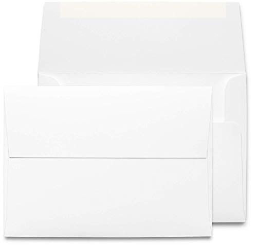 Product Cover Desktop Publishing Supplies 5x7 Envelopes - 250 Pack - Thick A7 Size (5.25 x 7.25 inch) with Bright White Vellum Finish - for Mailing Greeting Cards, Invitations, Postcards, Photos, Announcements