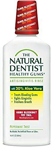 Product Cover The Natural Dentist Healthy Gums Antigingivitis Rinse, Peppermint Twist, 16.9 Ounce (Pack of 3)