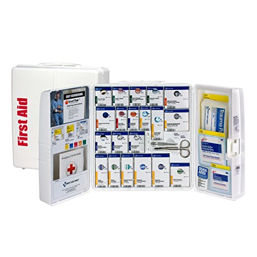 Product Cover First Aid Only 1000-FAE-0103 Large Smart Compliance General Workplace First Aid Cabinet with Pain Relief Medication