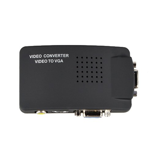 Product Cover SLLEA RCA Composite AV S-Video to VGA Converter Box for DVD DVR VCR Monitor Cheap