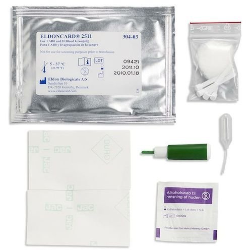 Product Cover Blood Type Test Kit - 2 Tests - Eldoncard Home Blood Testing Kits (Complete Kit)