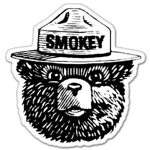Product Cover StickyChimp Smokey the Bear Firefighting WILDFIRE sticker 4