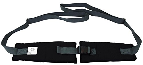 Product Cover Secure SWSB-1 Padded Wheelchair Seat Belt with Easy Release Buckle - Soft Comfort Harness for Proper Positioning, Safety and Support