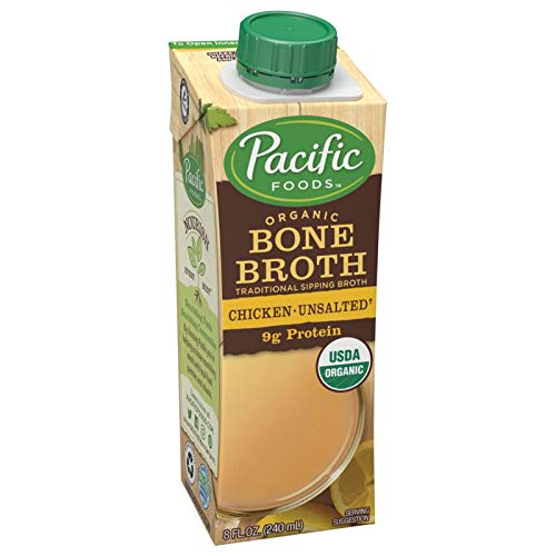Product Cover Pacific Foods Organic Bone Broth, Original Chicken, 8 Fl Oz, Pack of 12