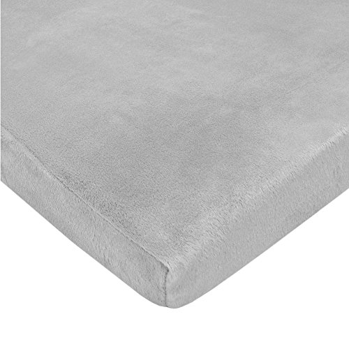 Product Cover American Baby Company Heavenly Soft Chenille Fitted Pack N Play Playard Sheet, Gray, 27 x 39, for Boys and Girls