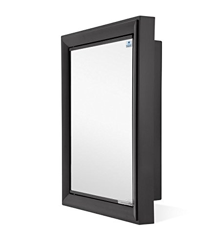 Product Cover Nilkamal Gem Plastic Cabinet with Mirror (Black)