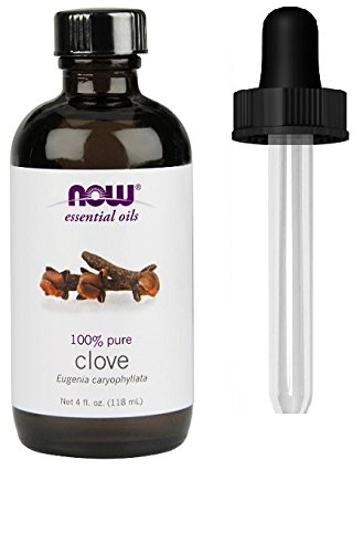 Product Cover Now Foods Essential Oil, Clove, 4 Ounce  (1 Glass Dropper Included)