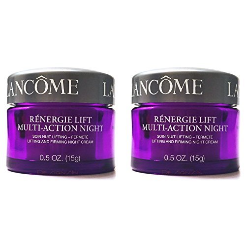 Product Cover    Renergie Lift Multi-Action Night Lifting and Firming Night Cream for All Skin Types, 2 Jars, 0.5 oz. Each