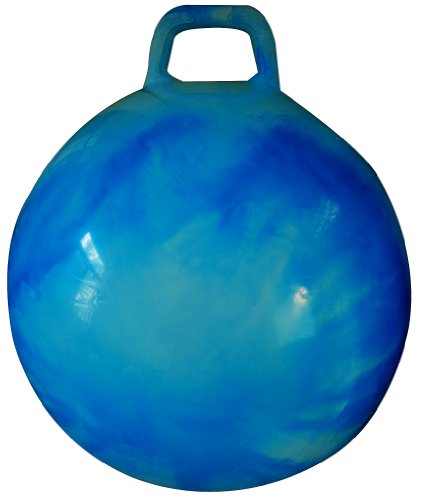 Product Cover AppleRound Space Hopper Ball with Air Pump: 20in/50cm Diameter for Ages 7-9, Hop Ball, Kangaroo Bouncer, Hoppity Hop, Jumping Ball, Sit & Bounce (Blue Cloud)