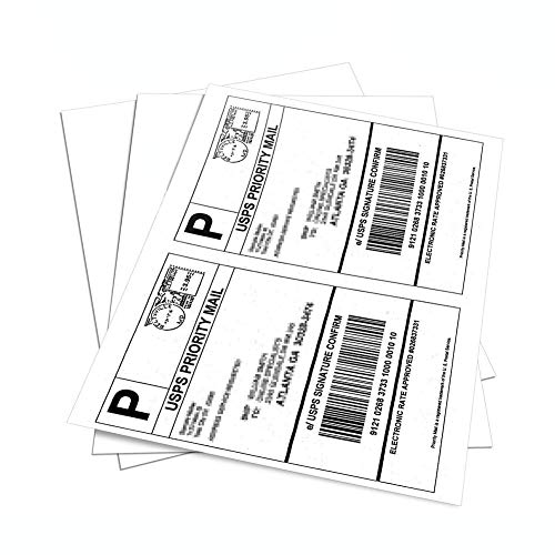 Product Cover MFLABEL 4000 Half Sheet Laser/Ink Jet Shipping Labels for UPS USPS FedEx