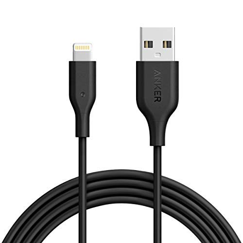 Product Cover iPhone Charger, Anker Powerline 6ft Lightning Cable, MFi Certified USB Charge/Sync Cord for iPhone 11 / XS/XS Max/XR/X / 8/8 Plus / 7/7 Plus / 6/6 Plus / 5s / iPad, and More